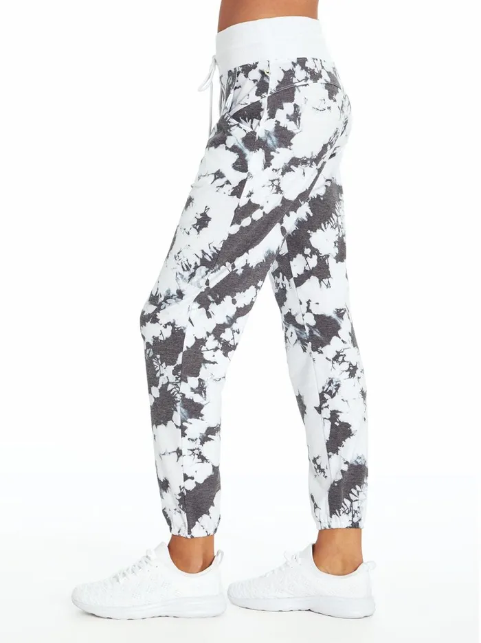 Women Loungewear Jessica Simpson Felicity Jogger In White Ocean Tie Dye Ocean Tie Dye