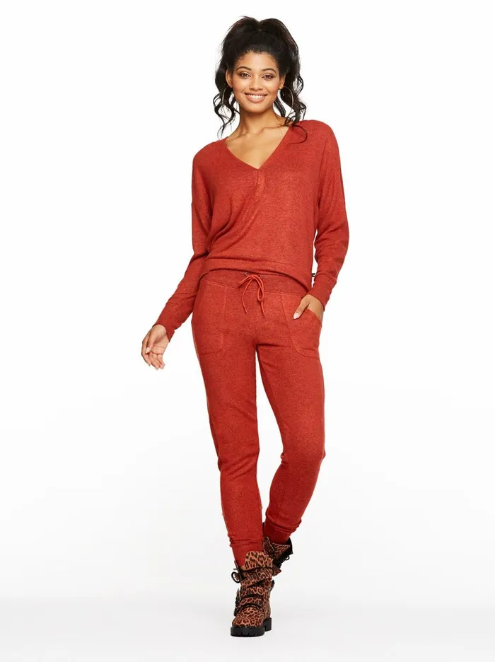 Women Loungewear Jessica Simpson Ronnie Jogger In Bossa Nova Heather Bossa Nova