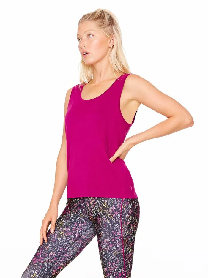 Women Loungewear Jessica Simpson Rose Tank In Magenta Lust Magenta Lust