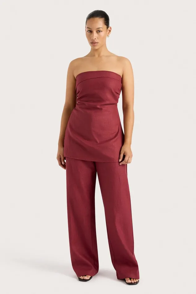 Women Lulea Pant Wine Faithfull The Brand Pants Women Lulea Pant Wine Faithfull The Brand Pants