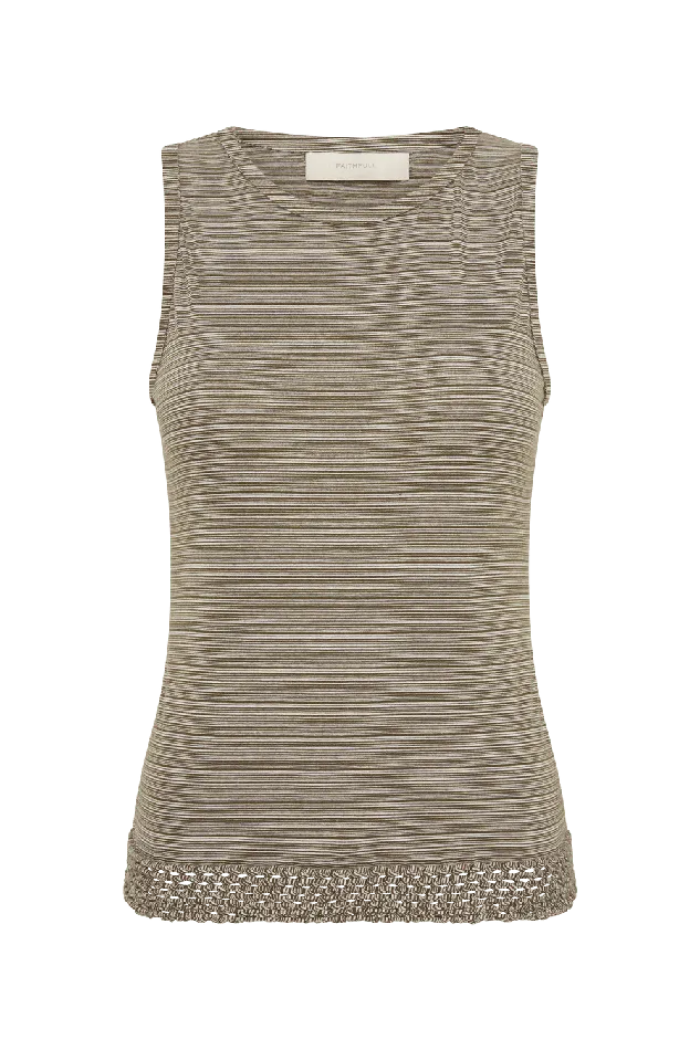 Women Maceio Top Walnut Stripe Faithfull The Brand Tops Women Maceio Top Walnut Stripe Faithfull The Brand Tops