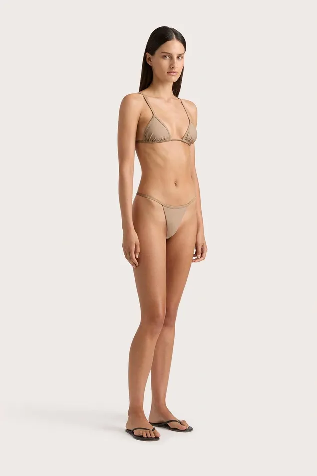 Women Manon Bikini Bottom Taupe Faithfull The Brand Swim Women Manon Bikini Bottom Taupe Faithfull The Brand Swim