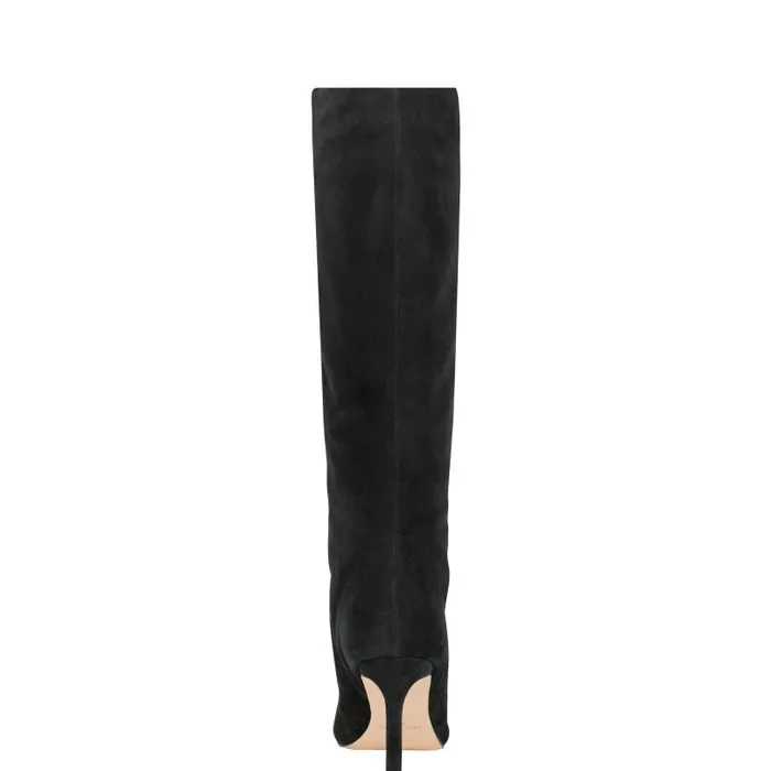 Women Marc Fisher Boots Narysa Dress Boot Black Suede