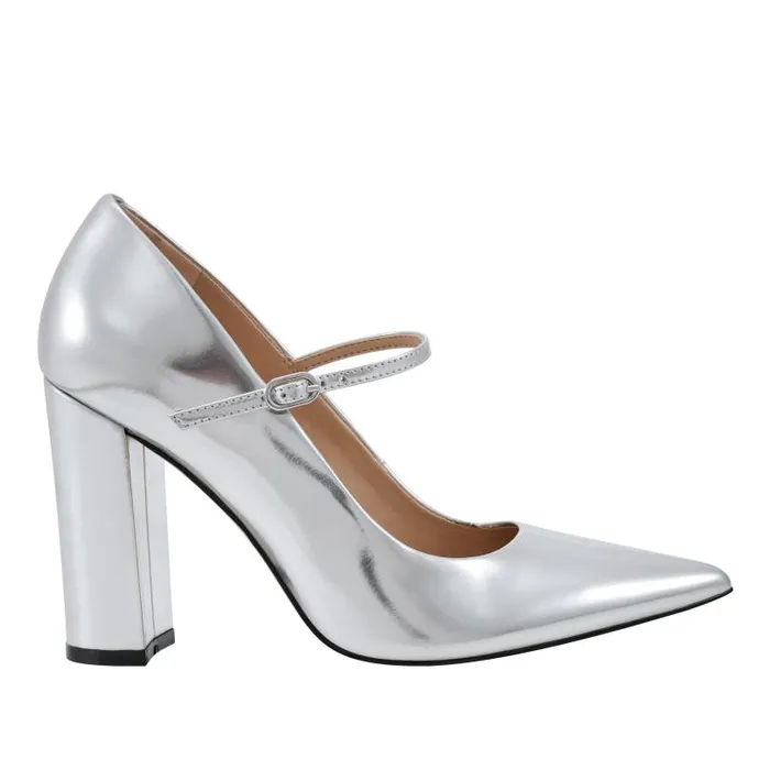 Women Marc Fisher Heels and Pumps Artie Mary Jane Pump Silver