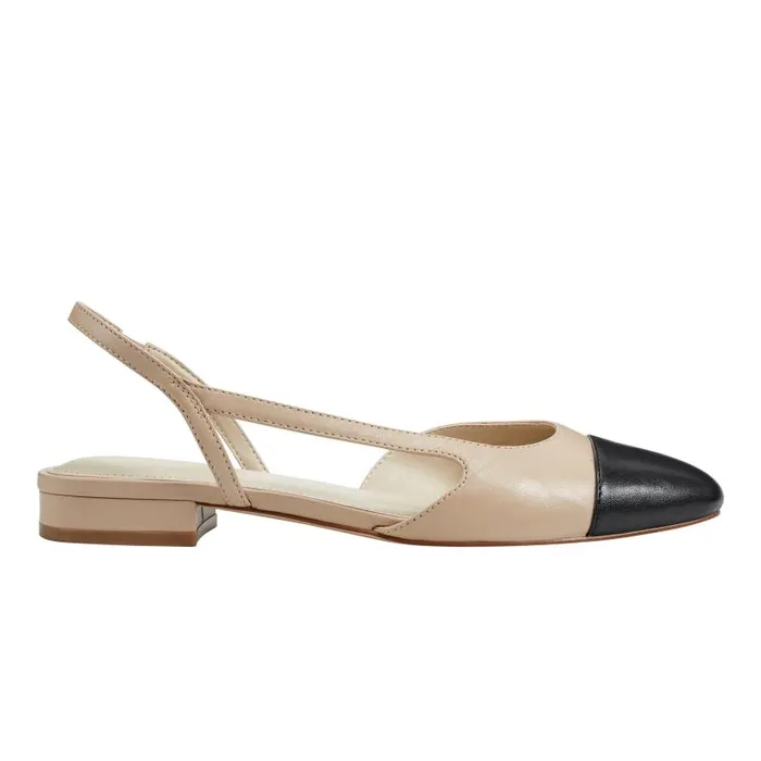Women Marc Fisher Loafers and Flats Dela Closed Toe Slingback Dress Flat Light Natural Women Marc Fisher Loafers and Flats Dela Closed Toe Slingback Dress Flat Light Natural