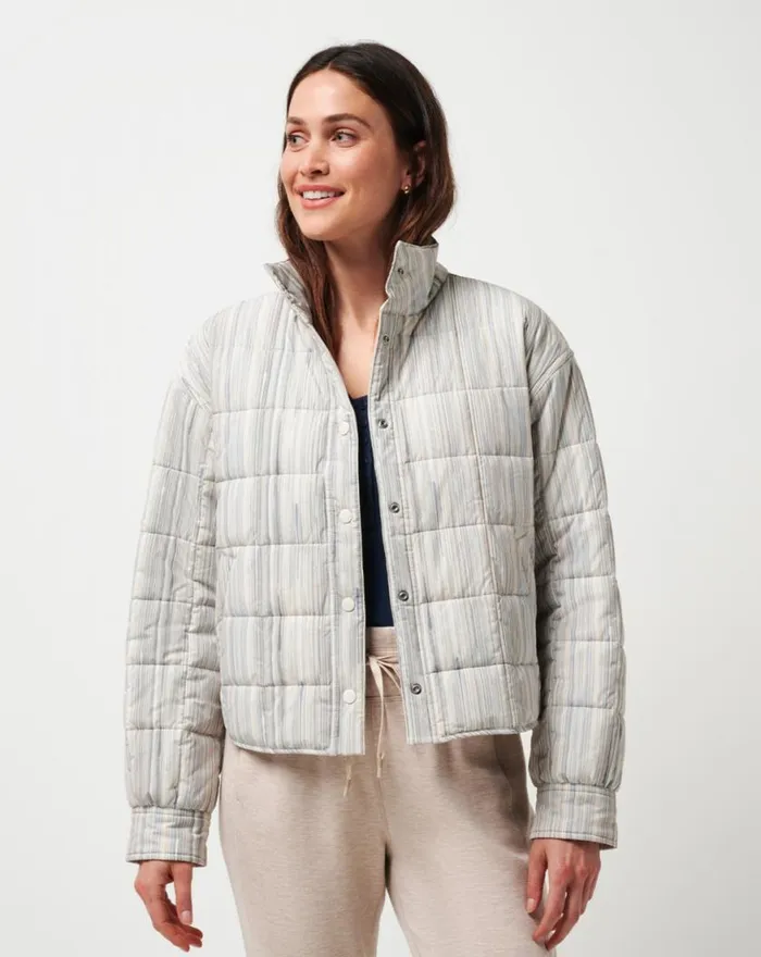 Women MARIN JACKET Oxford Tan Multi TravisMathew Jackets
