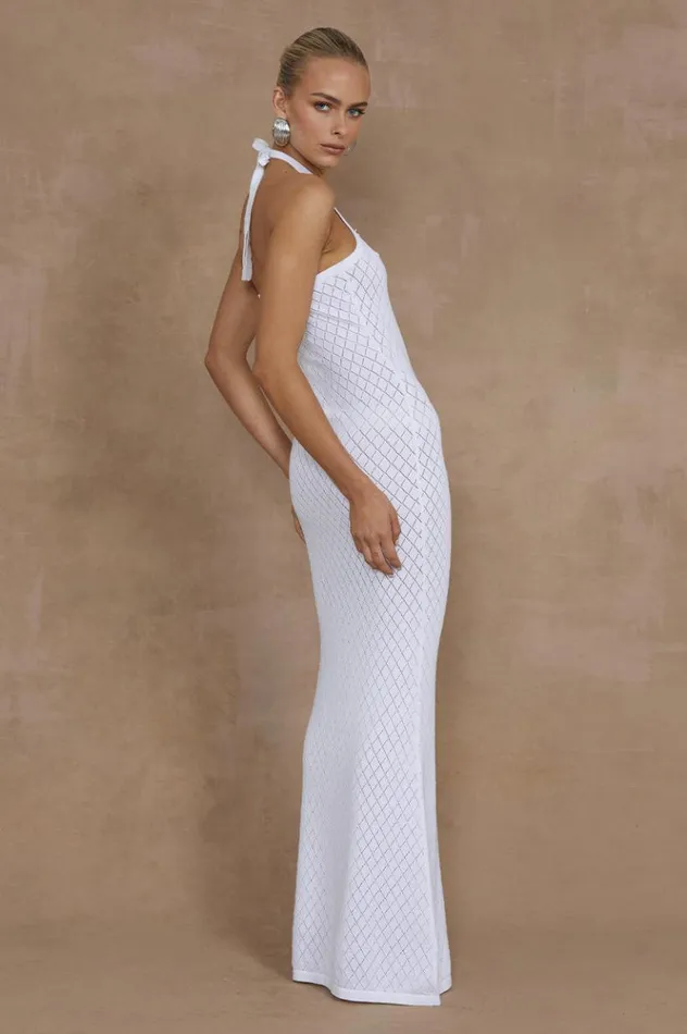 Women Maxi Dresses Runaway The Label SIMI MAXI DRESS White