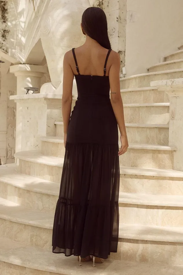 Women Maxi Dresses Runaway The Label TAHLIA MAXI DRESS Black