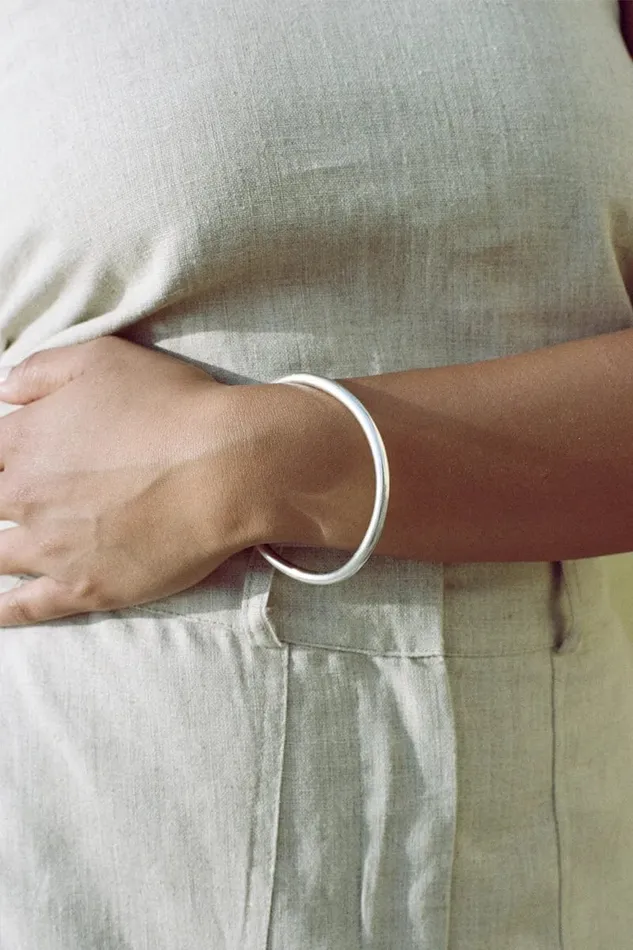 Women Mene Bangle Silver Faithfull The Brand Accessories Women Mene Bangle Silver Faithfull The Brand Accessories