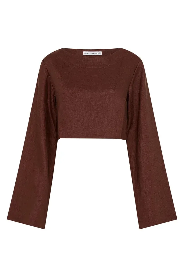 Women Menorca Top Tobacco 8211 Final Sale Faithfull The Brand Tops Women Menorca Top Tobacco 8211 Final Sale Faithfull The Brand Tops
