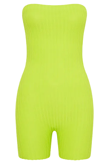 Women Meshki Bottoms Ginny Strapless Knitted Playsuit 8211 Fresh Green Women Meshki Bottoms Ginny Strapless Knitted Playsuit 8211 Fresh Green