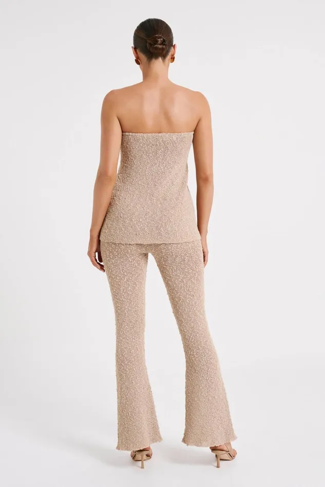 Women Meshki Bottoms Irma Flared Boucle Pants 8211 Wheat