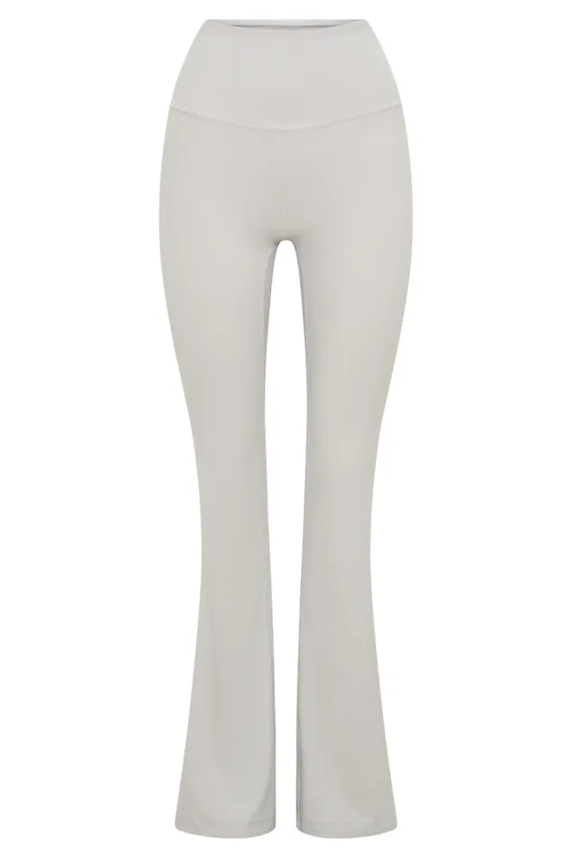 Women Meshki Bottoms Jesse Flared Yoga Pants 8211 Ice Grey