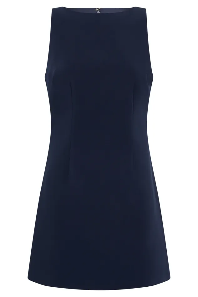 Women Meshki Dresses Angela Suiting Mini Dress 8211 Navy