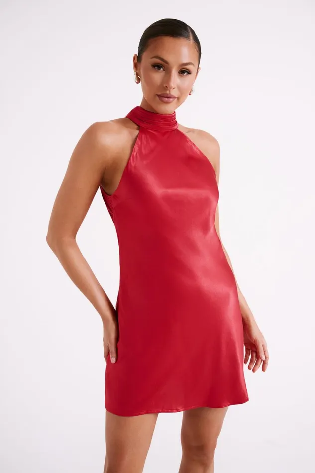 Women Meshki Dresses Claire A Line Mini Dress 8211 Red