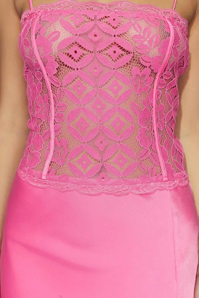 Women Meshki Dresses Quincy Lace Mini Dress 8211 Bubblegum Pink Women Meshki Dresses Quincy Lace Mini Dress 8211 Bubblegum Pink