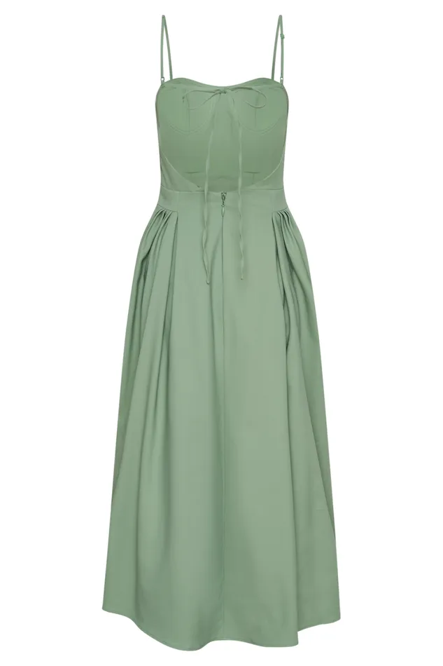 Women Meshki Dresses Rebecca Cotton Midi Dress 8211 Basil