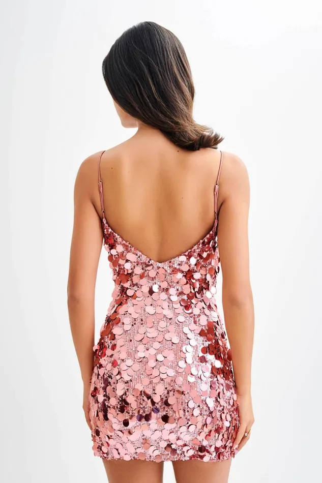Women Meshki Dresses Romilly Sequin Mini Dress 8211 Candy Pink