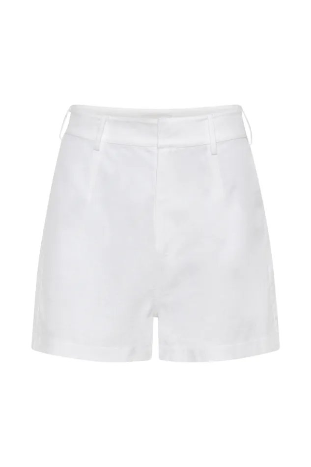 Women Meshki Sets Jadri Linen Shorts 8211 White