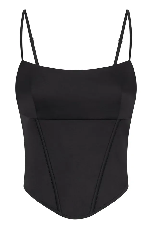 Women Meshki Tops Desirie Longline Corset Top 8211 Black Women Meshki Tops Desirie Longline Corset Top 8211 Black