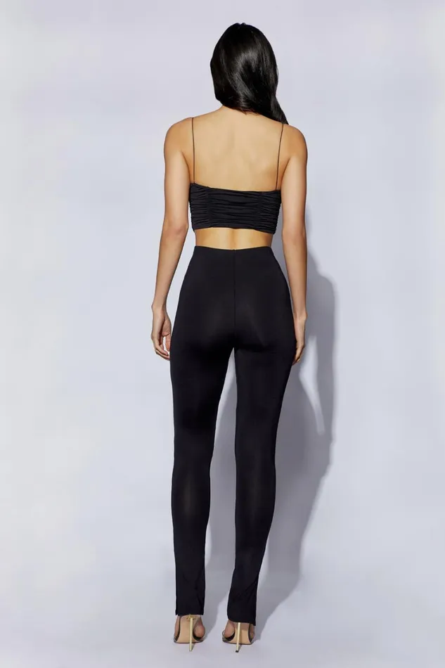 Women Meshki Tops Magenta Ruched Corset Top 8211 Black Women Meshki Tops Magenta Ruched Corset Top 8211 Black