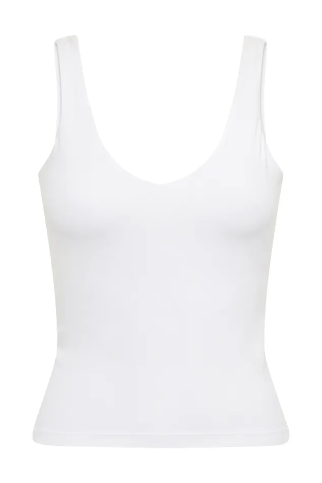Women Meshki Tops Nadine Yoga Top 8211 White