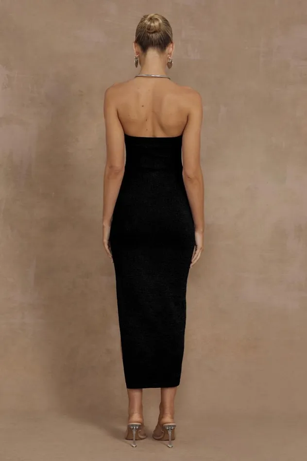 Women Midi Dresses Runaway The Label LUNA MIDI DRESS Black