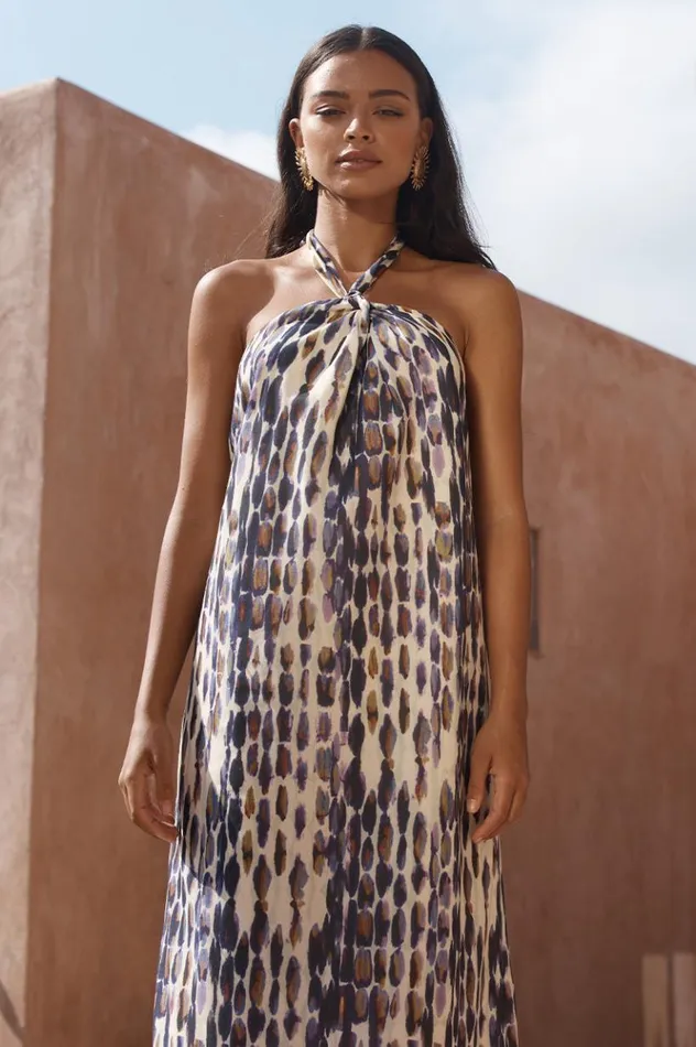 Women Midi Dresses Runaway The Label TANAH MIDI DRESS Tanah Print