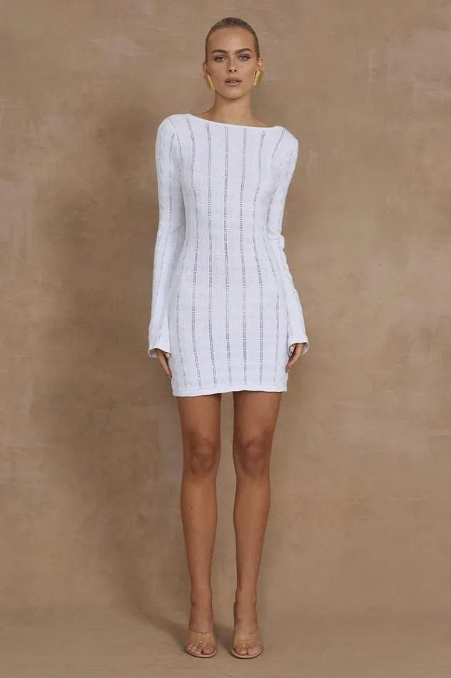 Women Mini Dresses Runaway The Label MONTARO MINI DRESS White