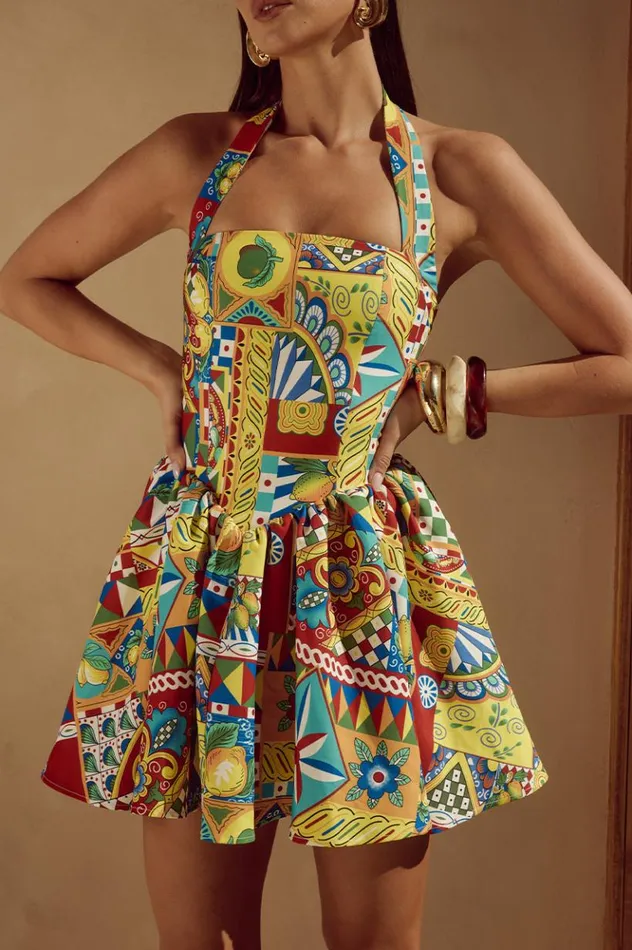 Women Mini Dresses Runaway The Label WINSLOW MINI DRESS Phaedra Print