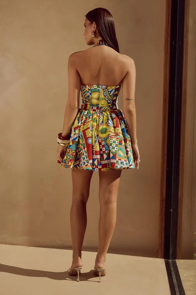 Women Mini Dresses Runaway The Label WINSLOW MINI DRESS Phaedra Print