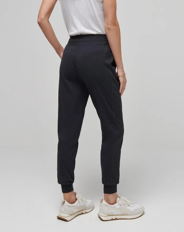 Women MOVEKNIT TIE JOGGER Heather Black TravisMathew Pants