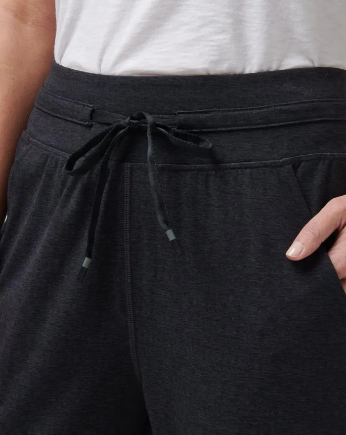 Women MOVEKNIT TIE JOGGER Heather Black TravisMathew Pants