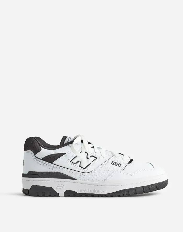 Women New Balance Unisex 550 Sneakers White Black Madewell Sneakers