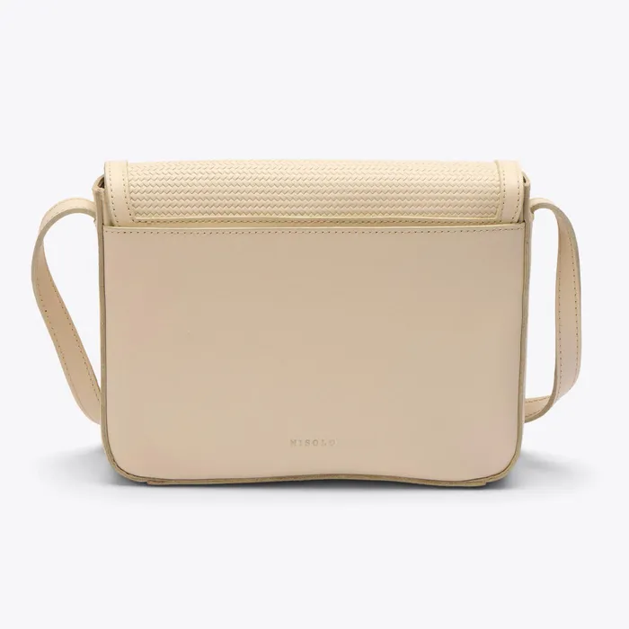 Women Nisolo Bags and Wallets Clara Crossbody Woven Bone
