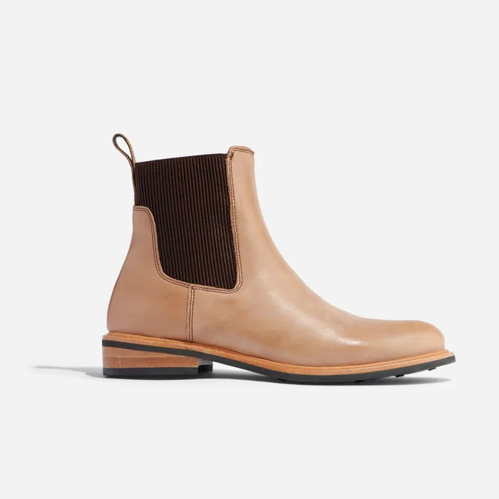 Women Nisolo Boots Carmen Chelsea Boot Almond