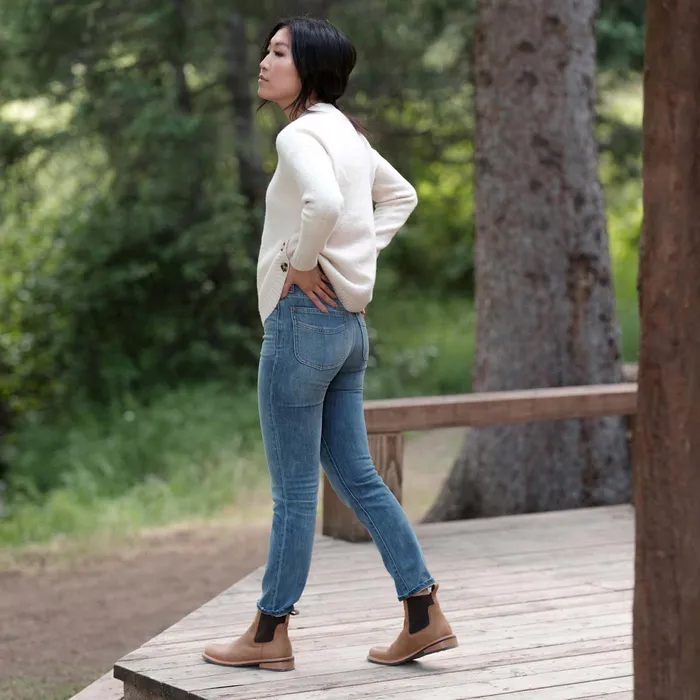 Women Nisolo Boots Carmen Chelsea Boot Almond