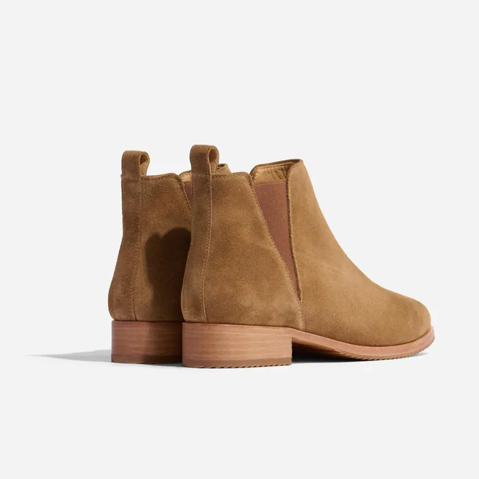 Women Nisolo Boots Eva Everyday Chelsea Boot Taupe Suede