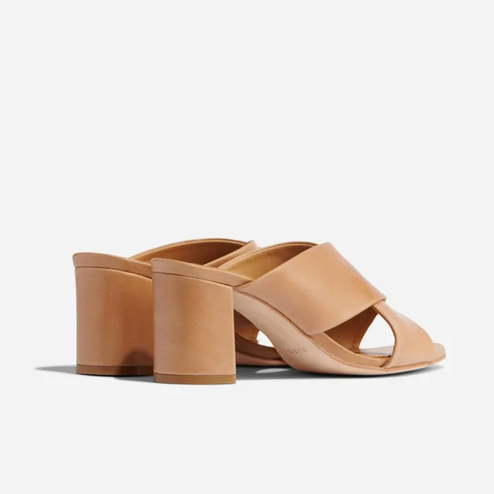 Women Nisolo Loafers and Mules Carina Cross Strap Mule Almond