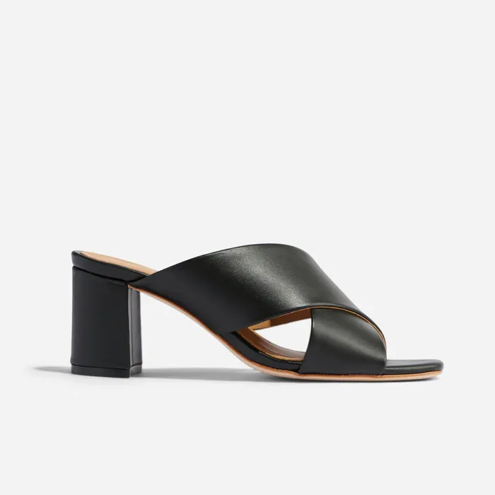 Women Nisolo Loafers and Mules Carina Cross Strap Mule Black