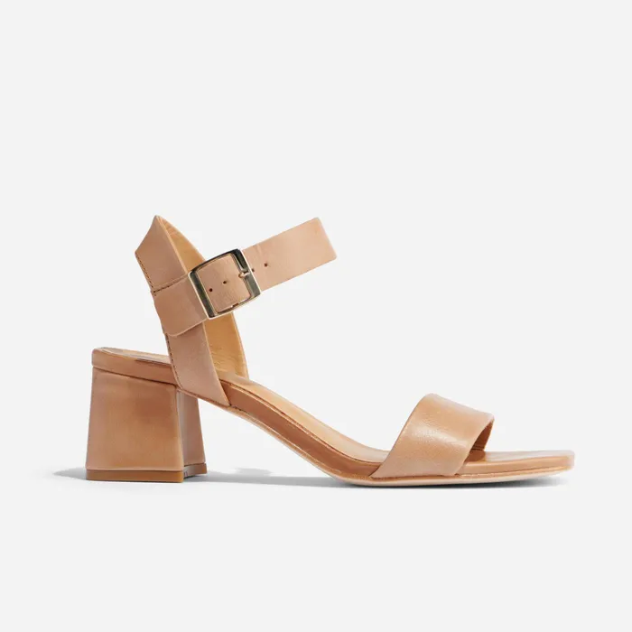 Women Nisolo Sandals Stella GoTo Block Heel Sandal Almond