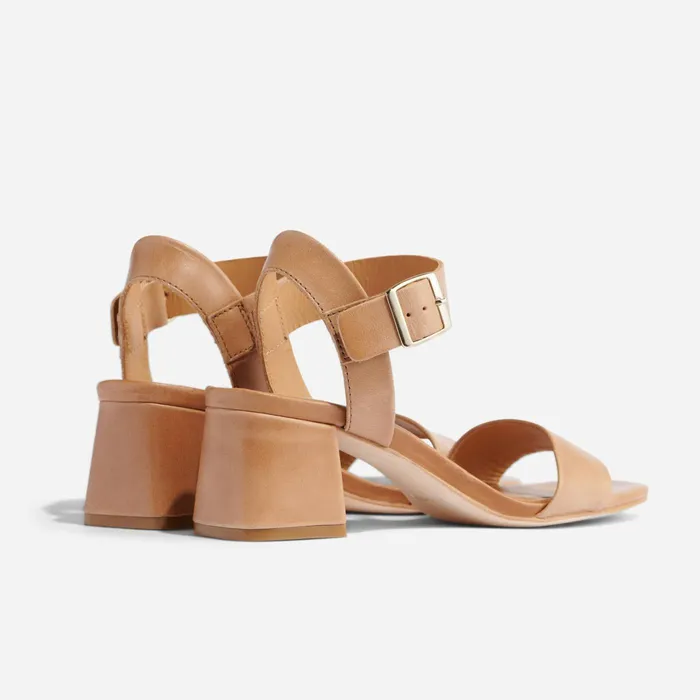Women Nisolo Sandals Stella GoTo Block Heel Sandal Almond