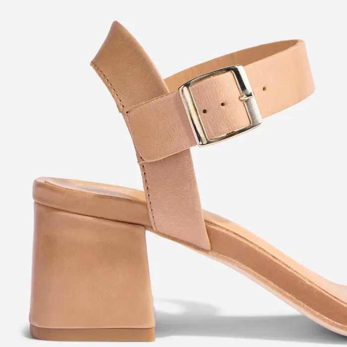 Women Nisolo Sandals Stella GoTo Block Heel Sandal Almond