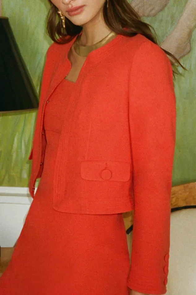 Women Outerwear RIXO Maryanne Red