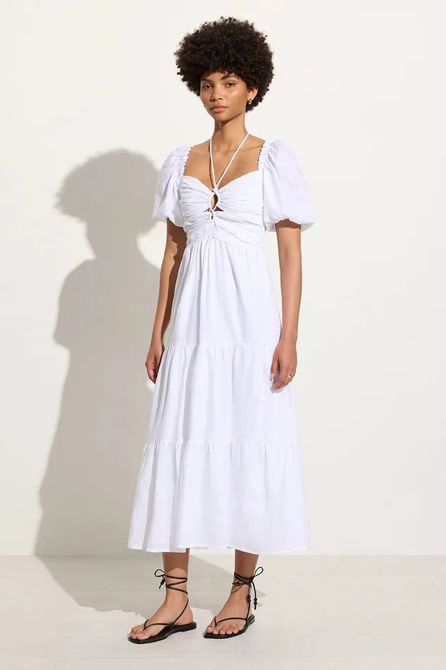 Women Palacio Midi Dress White 8211 Final Sale Faithfull The Brand Dresses Women Palacio Midi Dress White 8211 Final Sale Faithfull The Brand Dresses