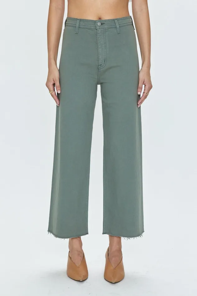 Women Penny High Rise Wide Leg Crop Jean 8211 Bluff Pistola Denim Pants