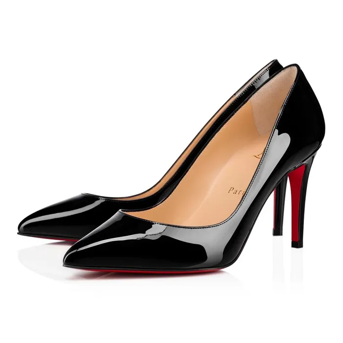 Women Pigalle 85 Mm Pumps 8211 Patent Calf Leather 8211 Black Black Christian Louboutin Pumps Women Pigalle 85 Mm Pumps 8211 Patent Calf Leather 8211 Black Black Christian Louboutin Pumps