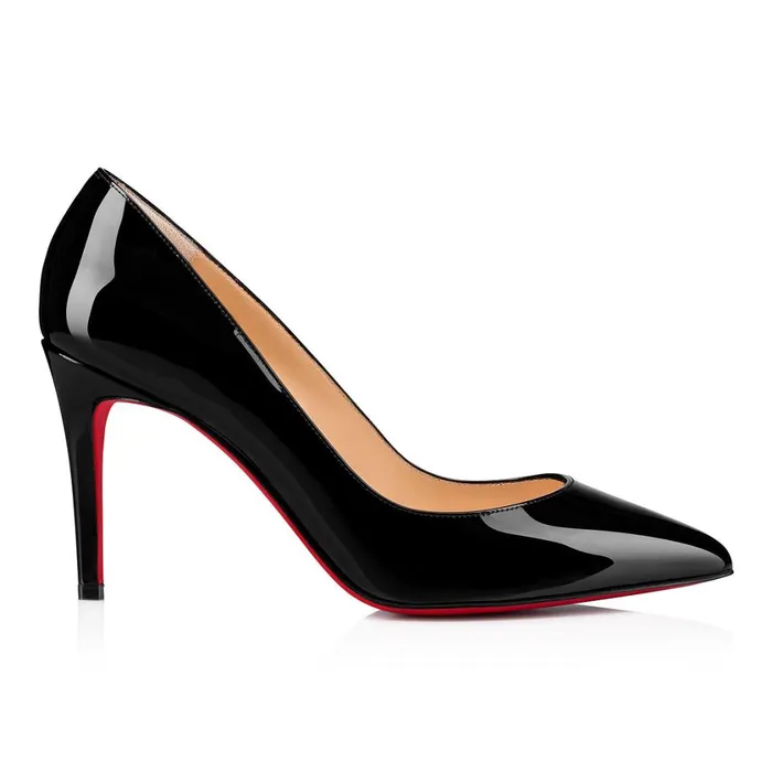 Women Pigalle 85 Mm Pumps 8211 Patent Calf Leather 8211 Black Black Christian Louboutin Pumps
