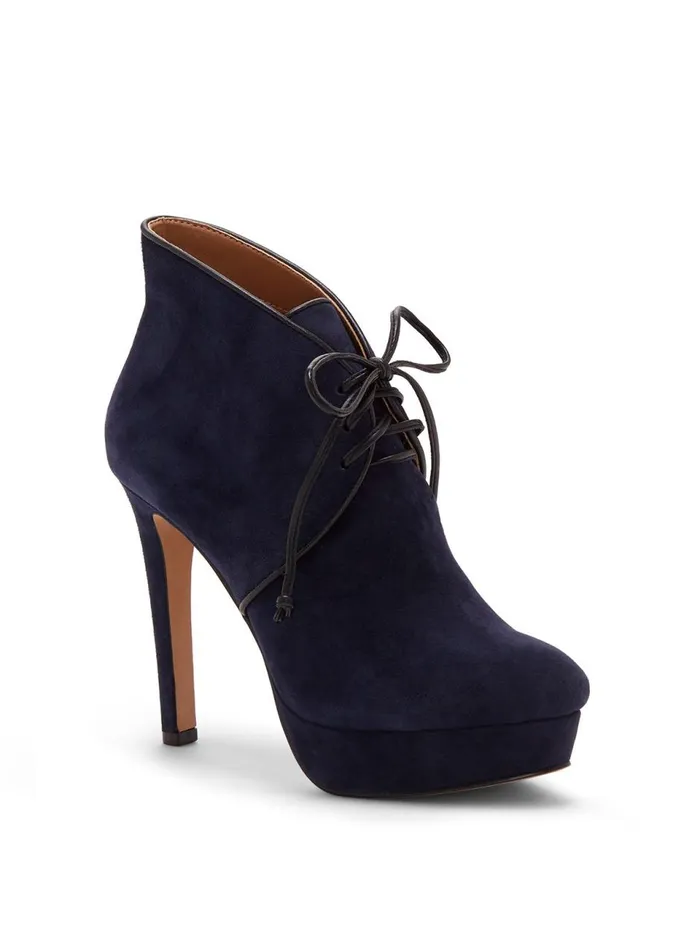 Women Platforms Jessica Simpson Riene Bootie In Navy Navy Suede