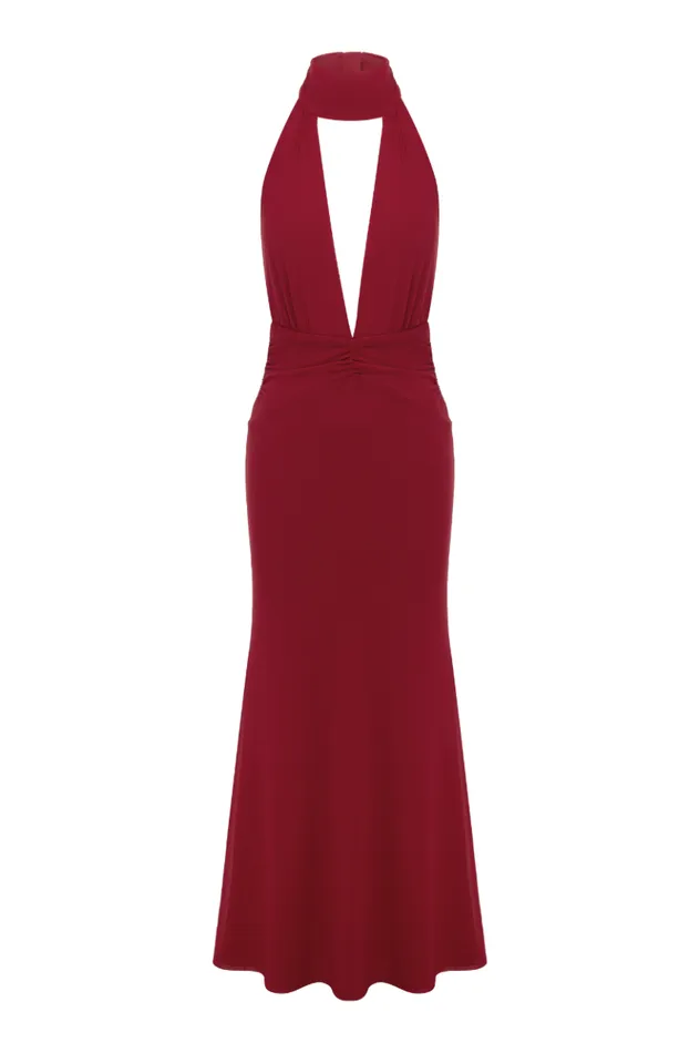 Women Race Day Dresses Runaway The Label ANTONIE MAXI DRESS Cherry